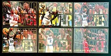1994-95 FLEER FLAIR 6 MINT INSERTS SCORING POWER SHAQ/PIPPEN/ROBINSON/WILKINS+