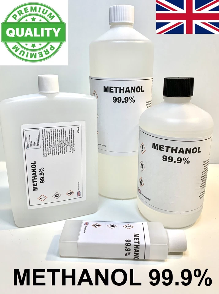 VITAL MINERALS METHANOL 99.9% 50ml - 5Litre PURE METHYL ALCOHOL FUEL SOLVENT DEGREASER FREE P&P