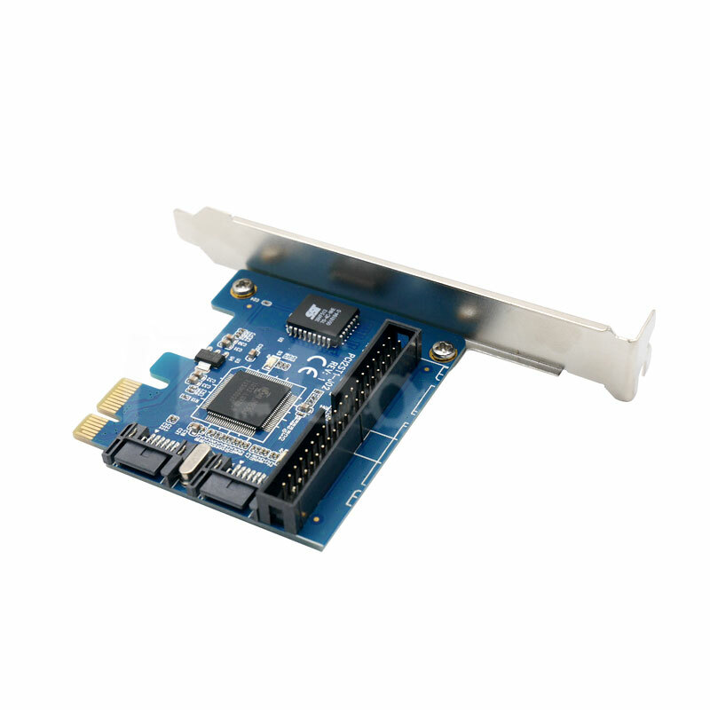 Pcie to double SATA PCIe to IDE CDROM expansion card eBay