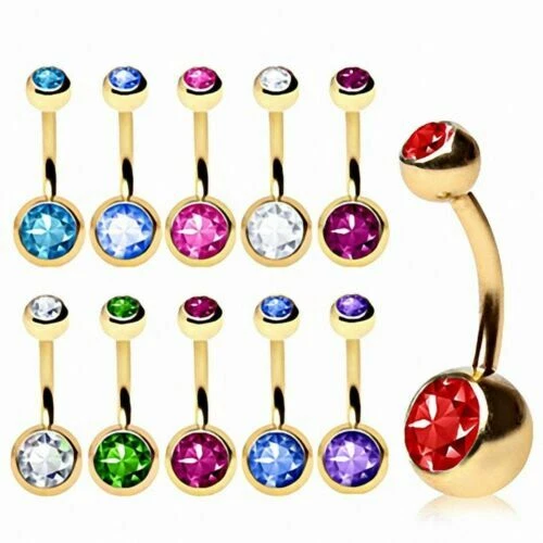 Joyas de color principal oro de piedra para el cuerpo