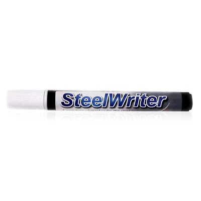 RAINBOW CHALK MARKERS LIMITED Steelwriter Metal Marking Paint Pen - White - Washable Marker For Steel