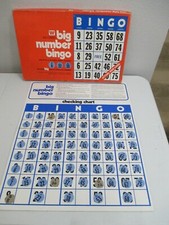 Vintage 1974 Whitman Big Number Bingo 4803