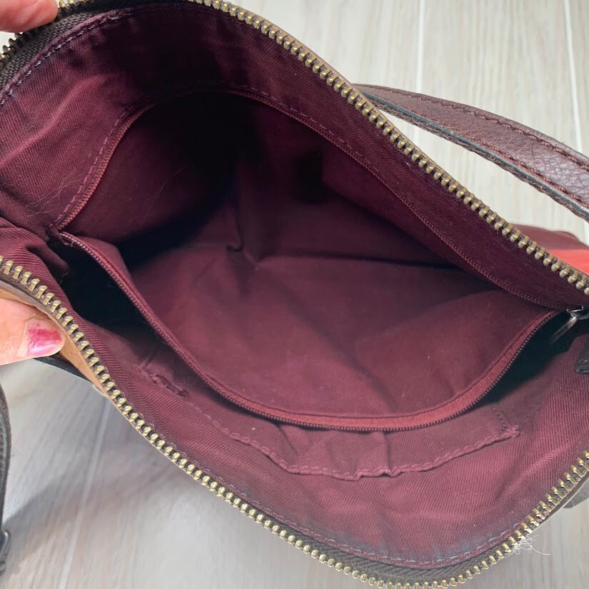 Fossil Dawson Leather Multi Colored Crossbody Bag - image 4