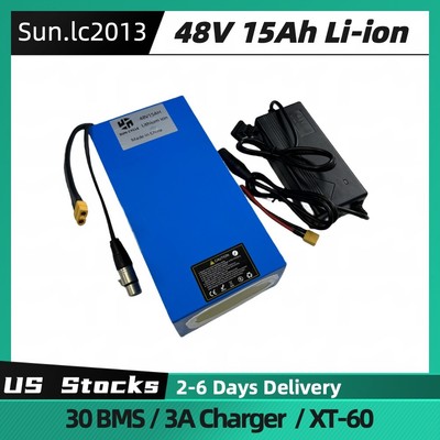 48V 15Ah 1000W Lithium Ion Ebike Battery Pack Electric Bicycle 30A BMS Motocycle