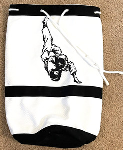 JUDO Duffle Bag - Drawstring JUDO White Martial Arts Equipment Gym Bag