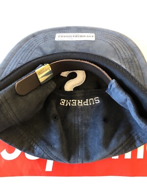 Supreme FW16 Suede S Logo 6 Panel Cap Navy Brand New Box Logo | eBay