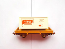 Wagon Jouef Marchandise Plat SNCF Type Ocem Avec Container Findus référence 645