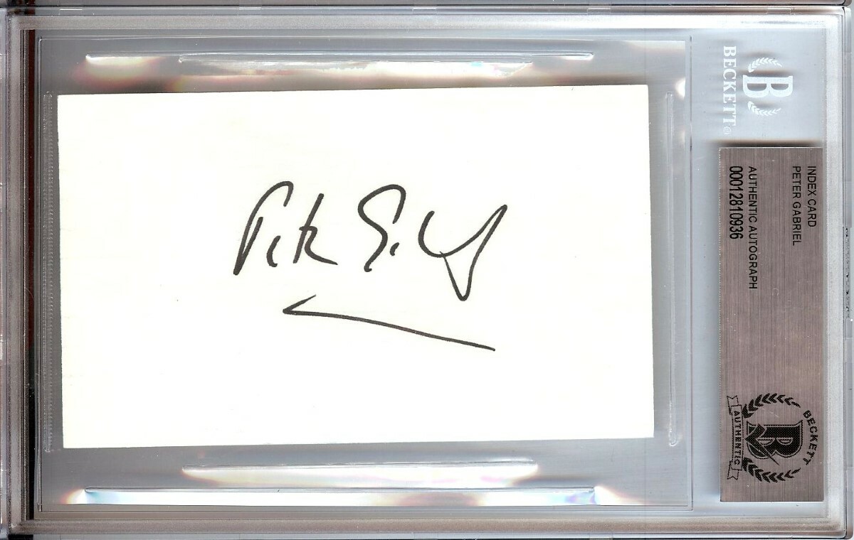 【14CD-BOX 直筆サイン】PETER GABRIEL: LIVE 2009 Peter Gabriel 2009 Live 14CD Box Set Autographed Signed Card