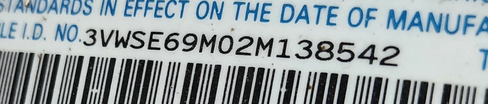 Panel de puerta trasera derecha Volkswagen Jetta 1.8T 2002-2005 usado OEM 1J4867212BGJLS Foto 2 de 4