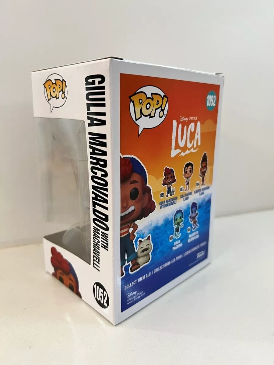 Disney Luca - Giulia Marcovaldo with Machiavelli #1052 - Funko Pop! Vi –  Tall Man Toys & Comics