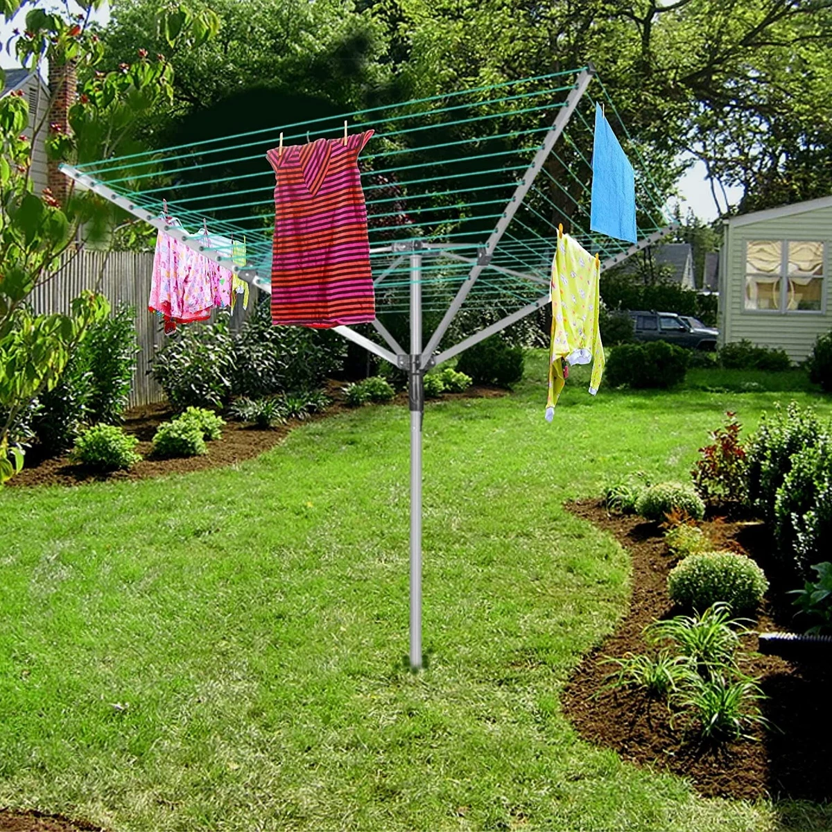 Rotary Airer Washing Line Clothes Dryer Outdoor Clothesline