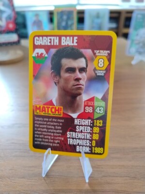TOP TRUMPS - MATCH - WORLD FOOTBALL STARS 2013/14 - #08 - WALES - GARETH BALE (#393)