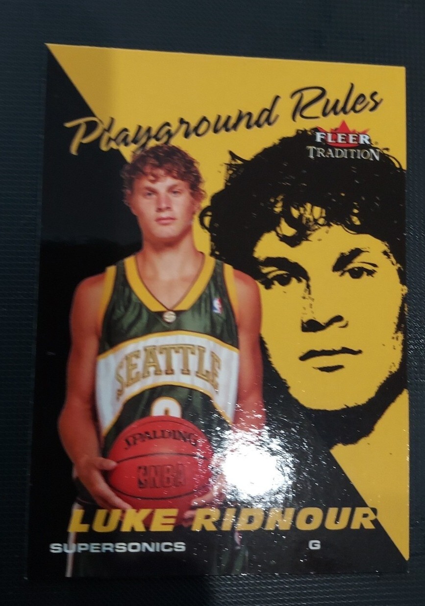 2003-04 Fleer Tradition Playground Rules #14 Luke Ridnour - NM-MT
