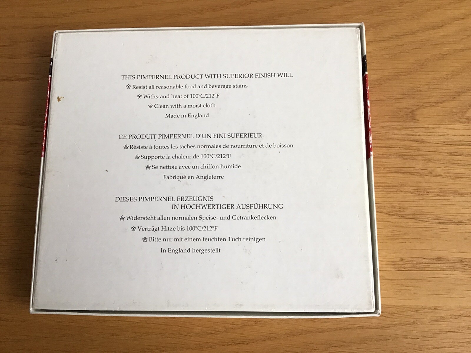 VINTAGE BOXED SET PIMPERNEL “KILBURN FLORAL” PLACE MATS x 6 (19.5 x 22