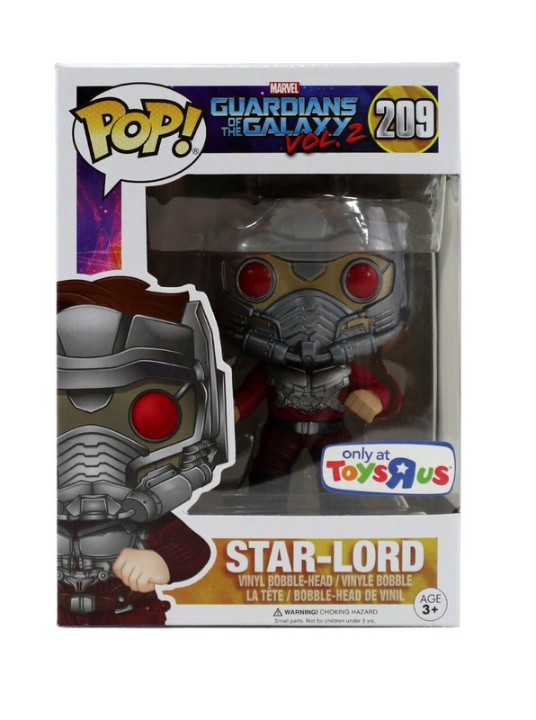 Funko Pop Star-Lord Vinyl Figure TRU Exclusive 209 Guardians Of The Galaxy Vol 2