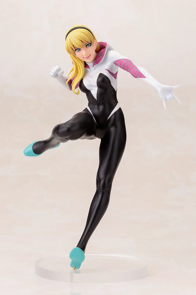 Spider-Gwen~estatua~serie Bishoujo~(paquete de renovación)~marvel~kotobukiya~sin usar, en caja Foto 4 de 4