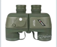 10X50 Marine Binoculars for Adults W  Rangefinder & Compass Waterproof Fmc Lens
