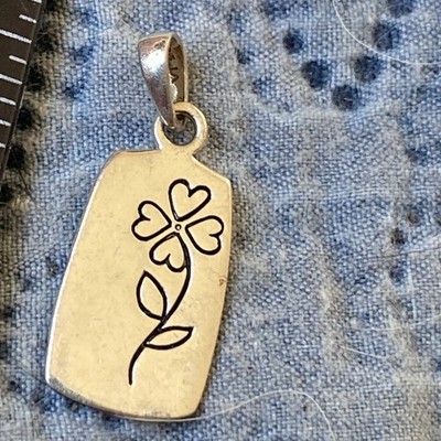 Sterling Silber ''Mutter, Tochter, Blume nur Anhänger ohne Kette