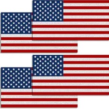 4 Pcs Reflective Stickers, 5x3 Inches Decal, Waterproof Sticker Decals for Car B