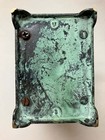 original art nouveau patinated bronze sunflower motif letter rack — photo 5