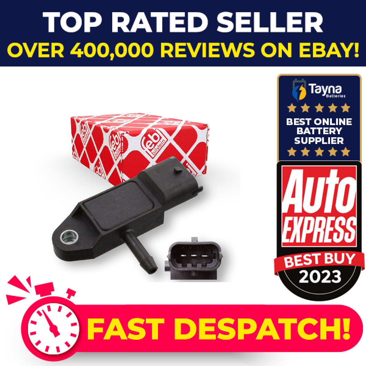 MAP Sensor fits FORD FOCUS Mk2 TDCi 1.8D 05 to 12 KKDA Manifold Pressure 1338678