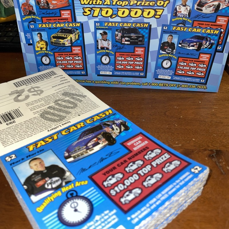 Vintage Prototype Real Lottery Scratch Tickets And Ad Pieces NASCAR Earnhardt