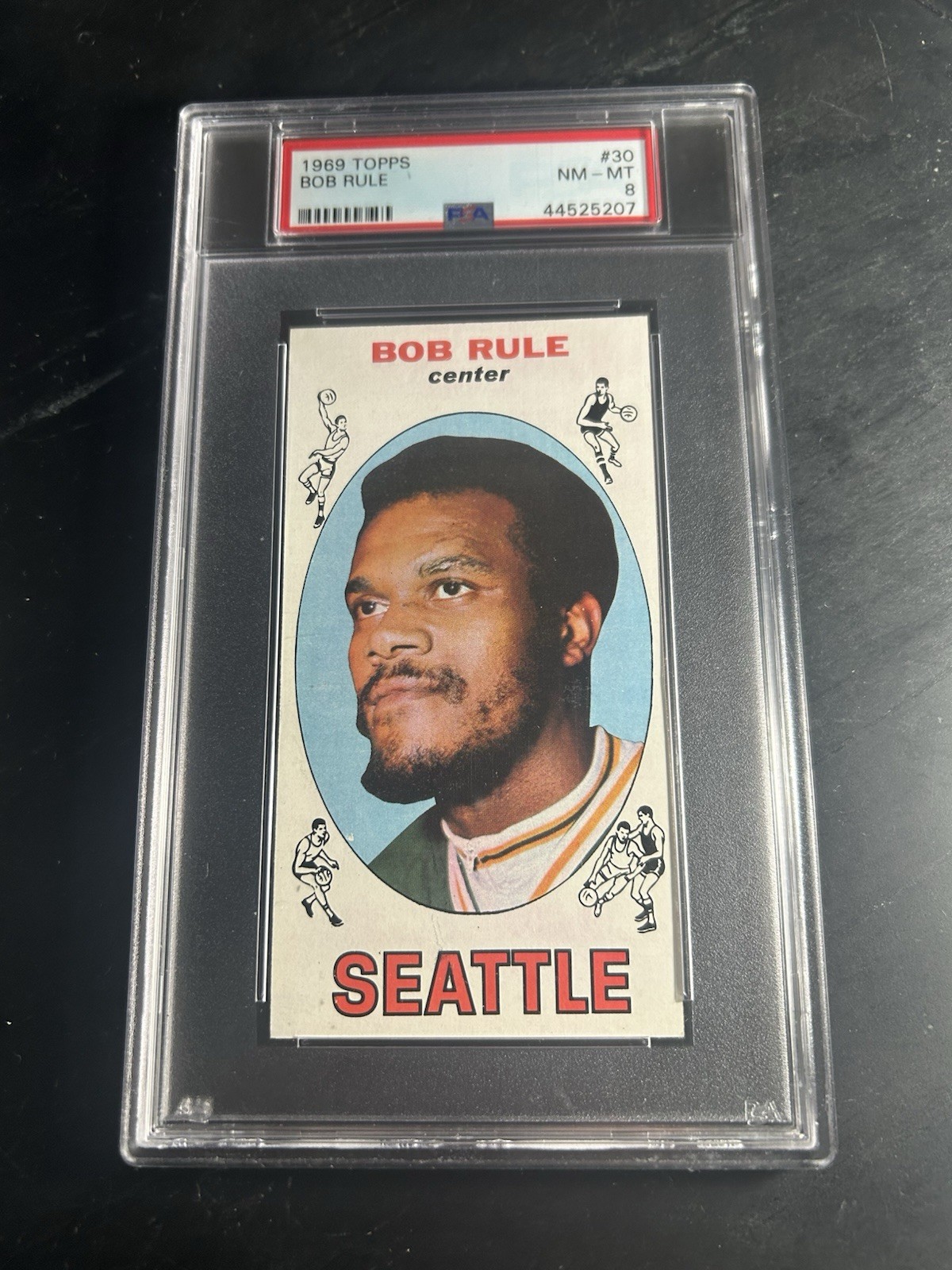 1969 Topps #30 Bob Rule PSA 8 Seattle SuperSonics