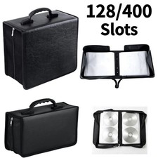 128/400 Disc CD/DVD Wallet Binder Book Sleeves Storage Bag Carrying Case New