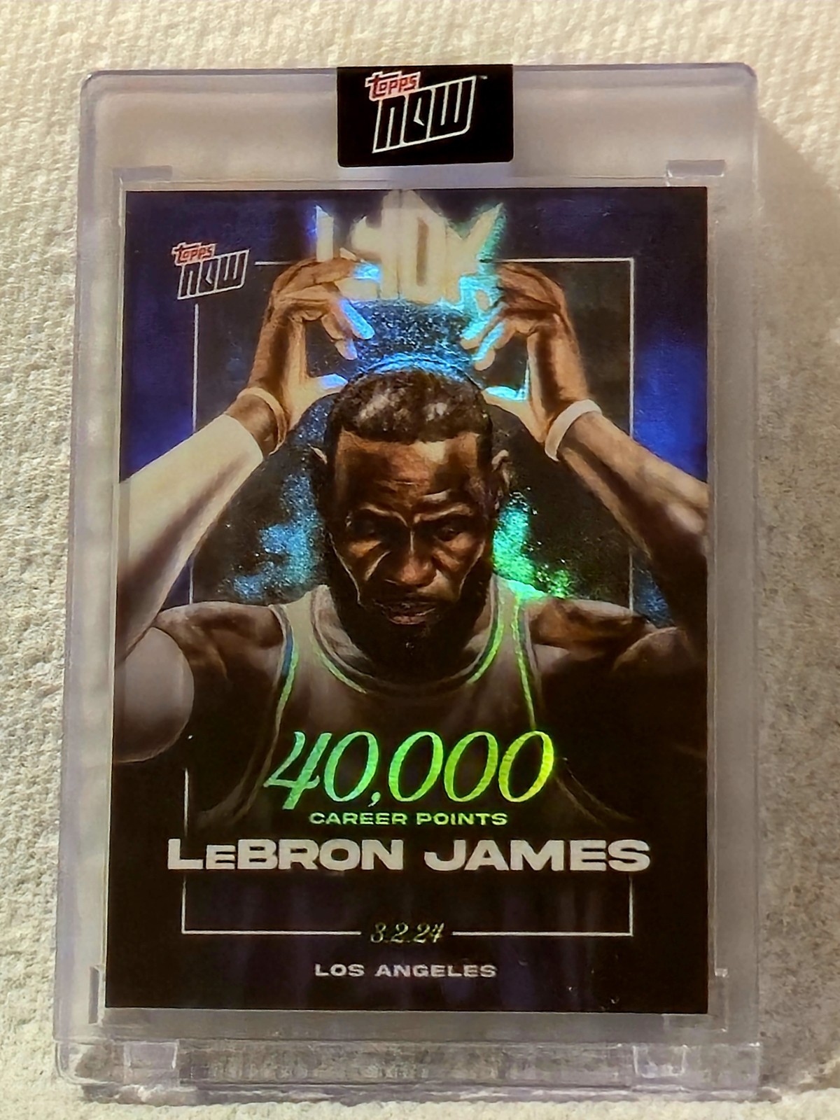 LEBRON JAMES 2023-24 TOPPS NOW - LEBRON JAMES 40,000 POINTS #LJ-40K (LAST ONE !)