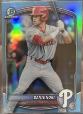 2025 Bowman Draft - Chrome Dante Nori #BDC-33 Sky Blue Refractor (RC)