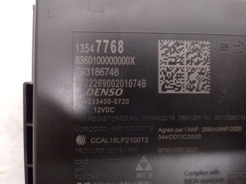 2023 Chevrolet Silverado 1500 Body Control Module BCM Chassis ECM 2752956 - Image 2 of 4