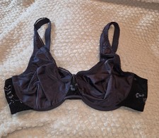 Olga Bra 36C Navy Blue Vintage Lace Underwire Bra 36023