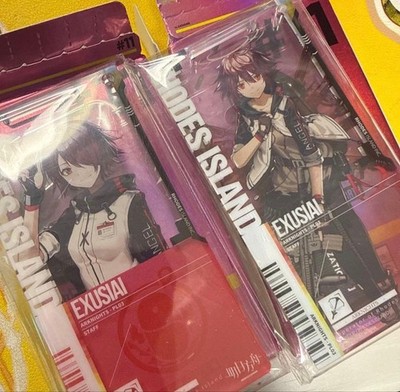 Arknights Exusiai Pass Authentication Collectible Card Game Card