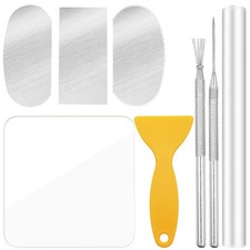 8Pcs Polymer Clay Cutter Tools, Acrylic Roller Rolling Pin, Clear...