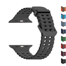 Sport Band Silicone Strap for Apple Watch 10 9 8 7 6 SE Ultra 3 2 44/45/46/49mm