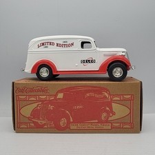 1938 Chevy Panel Truck Delco Electronics Die Cast Coin Bank New In Box