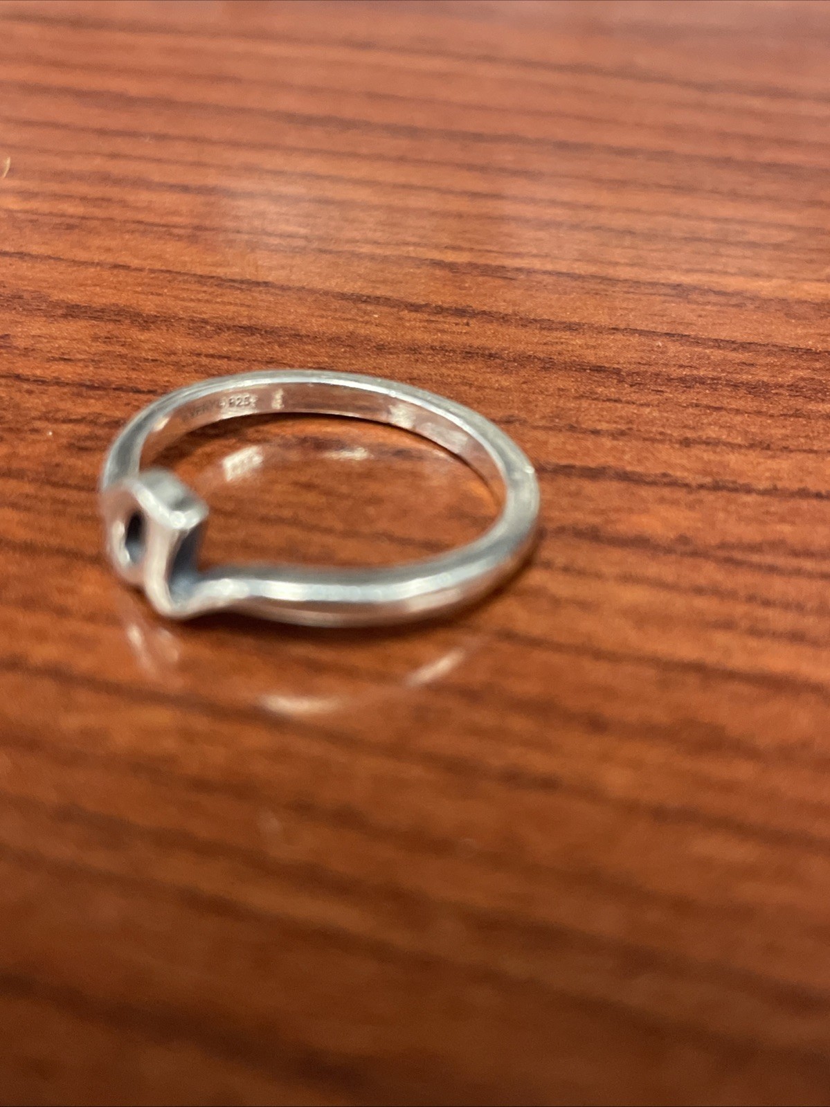 James Avery "a" Script Initial Sterling Silver Ri… - image 3