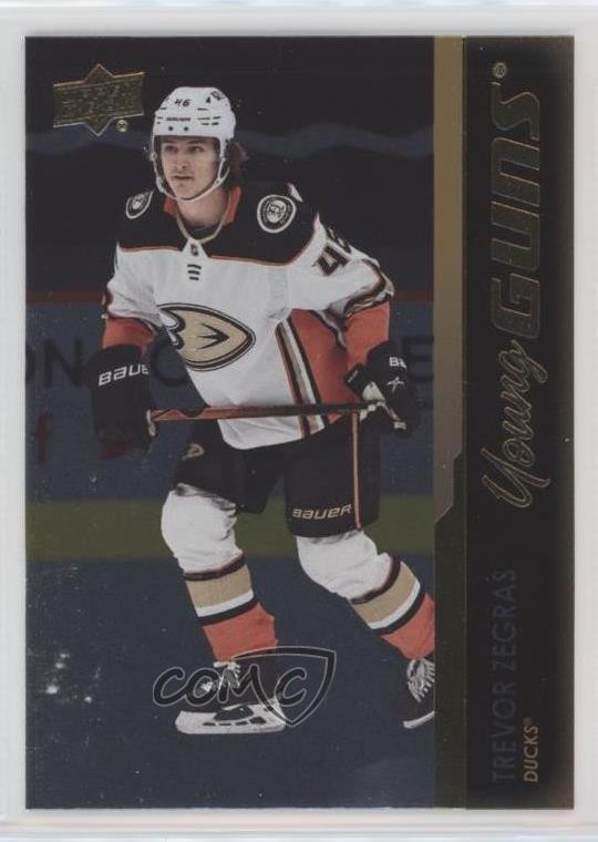 2021-22 Upper Deck Series 1 Young Guns Silver Foil Trevor Zegras #232 19ov