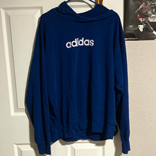 adidas Men's Blue XL Long Sleeve Fleece Cotton Pullover  Pants Set.