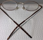 Vtg Calvin Klein Italy 155 Oval Brushed Gold Eyeglasses 48-19-140 Used — photo 4