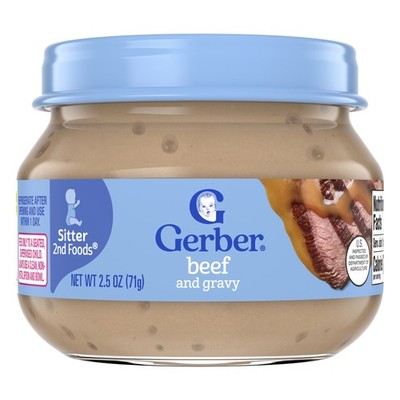 2nd Foods , Sitter, Beef and Gravy, 2.5 oz (71 g)