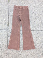 Vintage 70's Wrangler Brown Corduroy Bell Bottom Pants Size 30 33