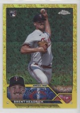 2023 Topps Chrome Update Yellow Mini-Diamond Refractor 75/75 Brent Headrick 0az0