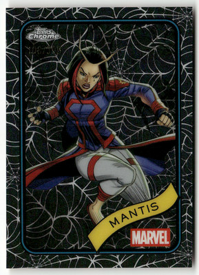 Topps Marvel Chrome 2025 Card No. 171 Mantis Spider-Web Refractor 108/399