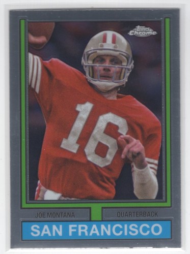#74TF-18 2024 Topps Chrome 1974 Football Base / Joe Montana 49ers