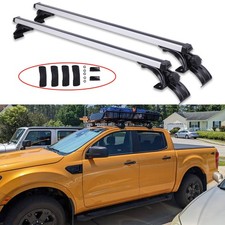 For Ford Ranger Xlt Crew Cab 48 Top Roof Rack Cross Bars Luggage Cargo Carriers