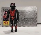 Vintage Gijoe Arah Cobra Strato-viper Night Raven Pilot With File Card 1986