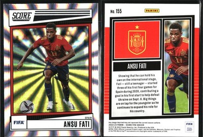 22/23 2022-23 Panini Score FIFA Silver Laser #155 Ansu Fati - Spain