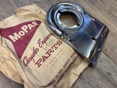1954 DODGE MEADOWBROOK NOS MOPAR LH FRONT SIGNAL LIGHT TRIM BEZEL 1494591