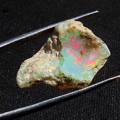 NEU 10.70 CT Natürlicher Ethiopian Opal Roh, Welo Opal Roh 13x19x8 mm LK422